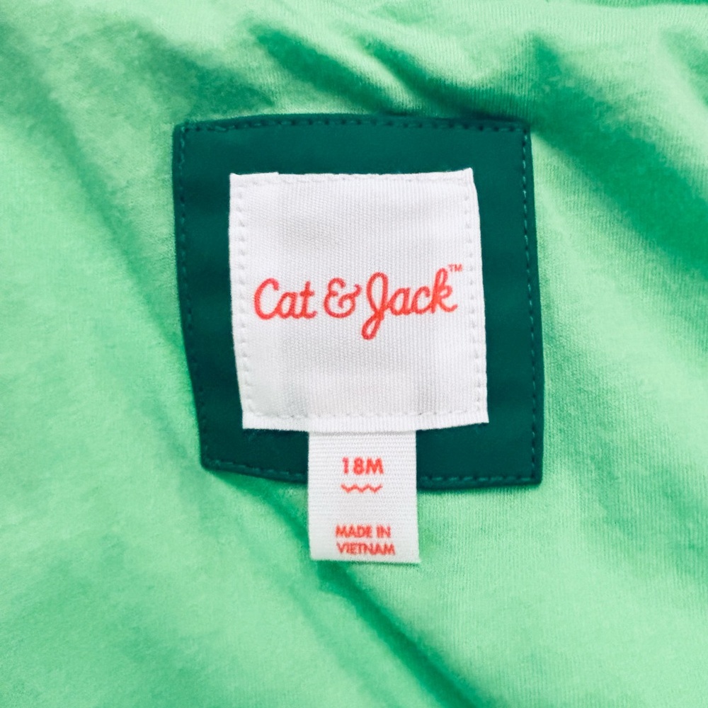 NWT Cat & Jack Frog Raincoat Size 18M - Picture 3 of 8